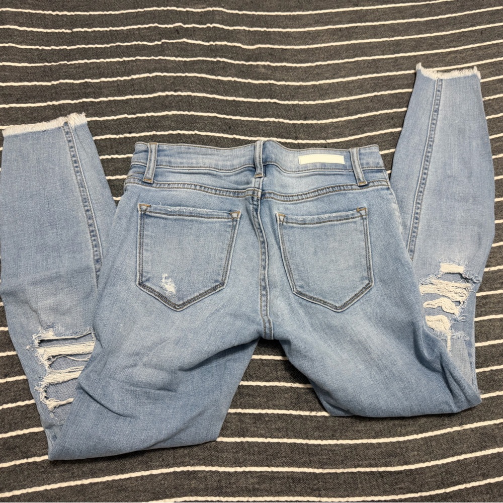 Cello light distressed skinny jeans